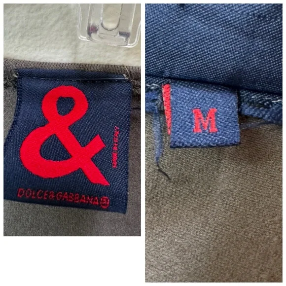 Dolce & Gabbana D&G Vintage Logo Crystals Top Long Sleeve T Stretch Crew 90s Y2K - Picture 12 of 16